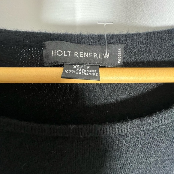 Elegant Black Long Sleeve Dress - 100% cashmere - Picture 4 of 4